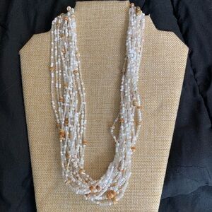 Really gorgeous multi strand statement necklace with a great sparkly look